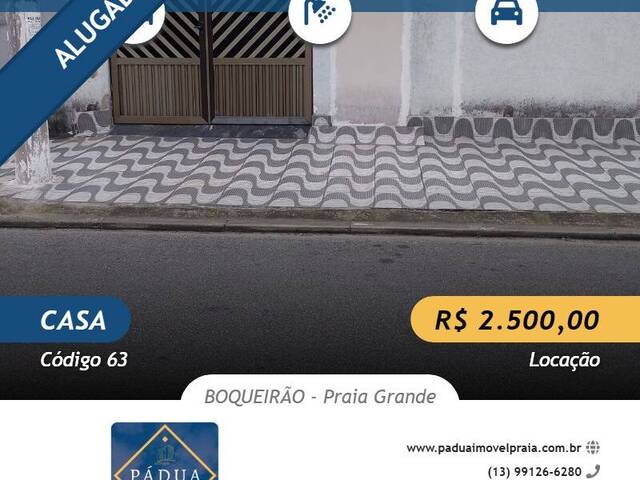 #63 - Casa para Venda em Praia Grande - SP